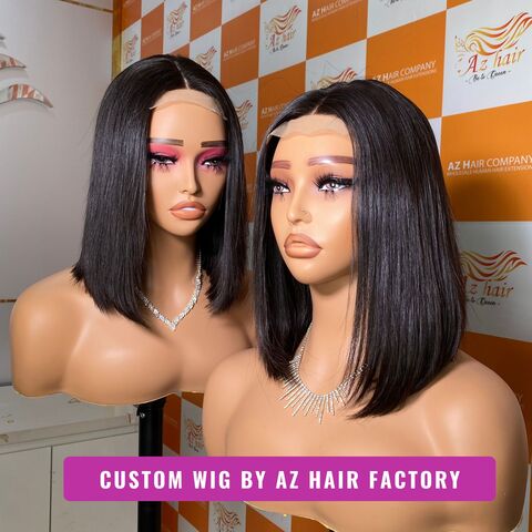 Cub Bob Bob Wig Natural Hair Line Middle Part 100 Vietnamese