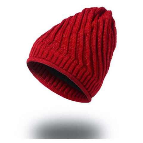 Factory direct sale winter versatile thermal caps plush Knitted cap