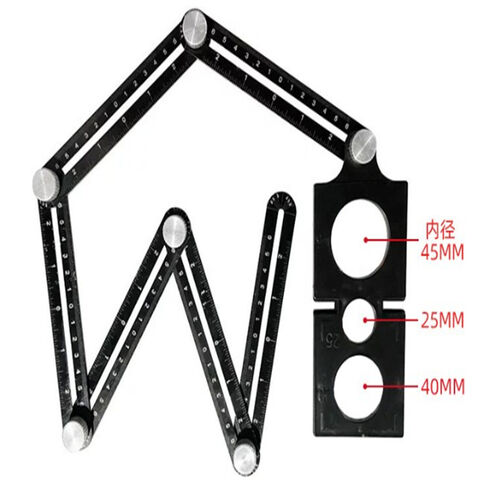Règle Jauge d'Angle Numérique Haute Qualité Durable pour Carrelage avec Échelle de Mise à Niveau - Utilisation Variée en Acier