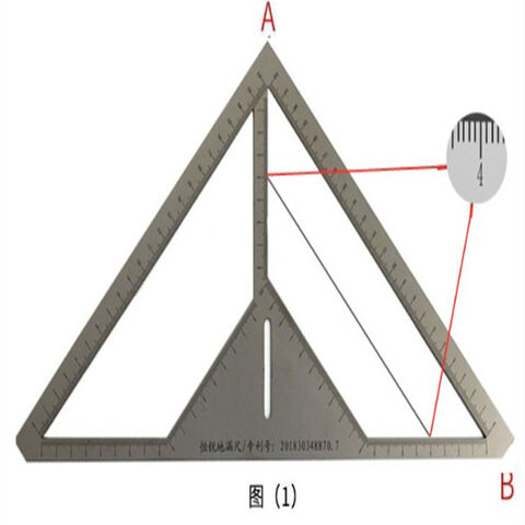 Règle Jauge d'Angle Numérique Haute Qualité Durable pour Carrelage avec Échelle de Mise à Niveau - Utilisation Variée en Acier