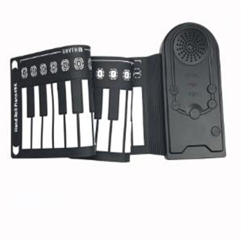 Piano Enrollable Portátil de 61 Teclas, Diseño Flexible de Silicona para Niños