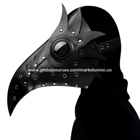 Máscara de Médico da Peste com Bico Longo para Cosplay Steampunk de Halloween, Adereços de Material de Látex