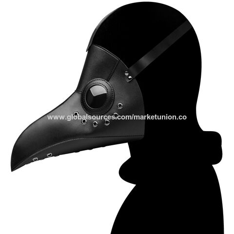 Máscara de Médico da Peste com Bico Longo para Cosplay Steampunk de Halloween, Adereços de Material de Látex