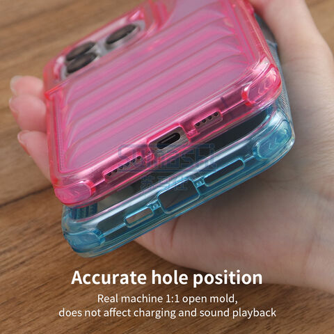 3 em 1 Puffer TPU Cor Sólida Design Hard PC Frame Cell Cover Phone Case para Iphone 15 Pro Max 14 Plus