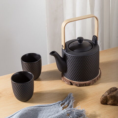 Weiße Logo-Teetasse Emaille Rosenblume Milch Saft Benutzerdefinierte chinesische traditionelle Kaffee- und Teesets mit Kanne