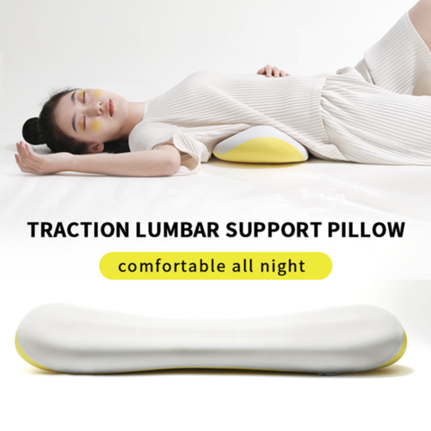 Almofada de pescoço para carro e suporte lombar em espuma de memória para terapia nas costas, ideal para dormir no carro, cadeira de escritório e cama.