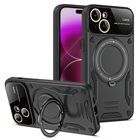 Bestseller: Ringhalter-Handyhülle mit Magnet, TPU+PC für iPhone 16, iPhone 15, 14, 13, 12, 11.