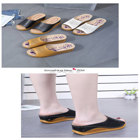 Nouvelles sandales plates décontractées pour femmes, confortables et tendance