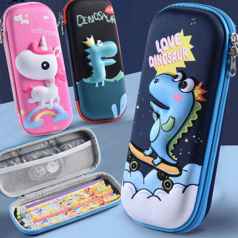 Nuevo Estuche de Lápices de Dibujos Animados 3D Estéreo, Estuche de Papelería Multifuncional de Gran Capacidad para Estudiantes de Primaria