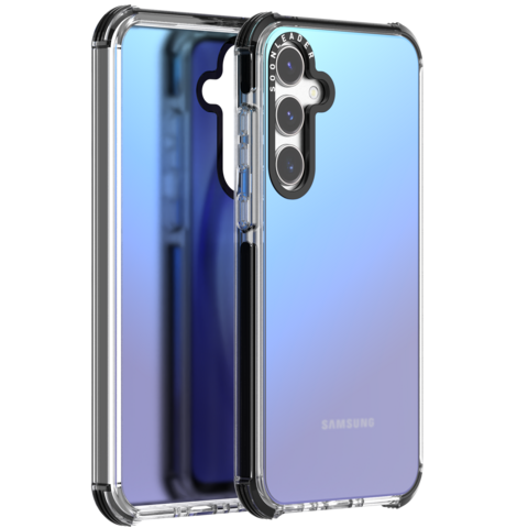 Coque de téléphone rigide en PC antichoc à spectre coloré dégradé arc-en-ciel de haute qualité pour Samsung Série A35