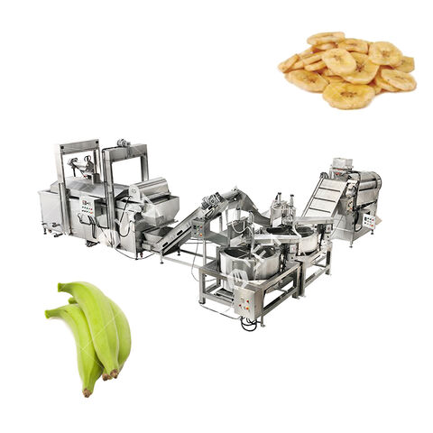 Multifunktionale automatische Maschine für lange Bananenchips - Industrielle Herstellung von Bananen-Snacks
