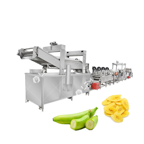 Linha de processamento automática de chips de banana-da-terra para plantas de banana-da-terra