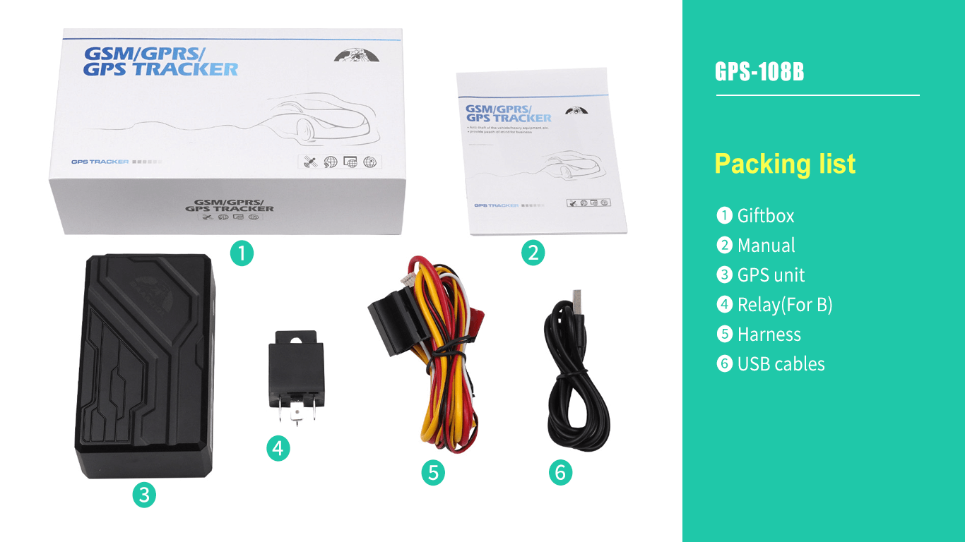 Supplier Wireless Car Gps Tracker Coban Tk108 Long Standby Gps