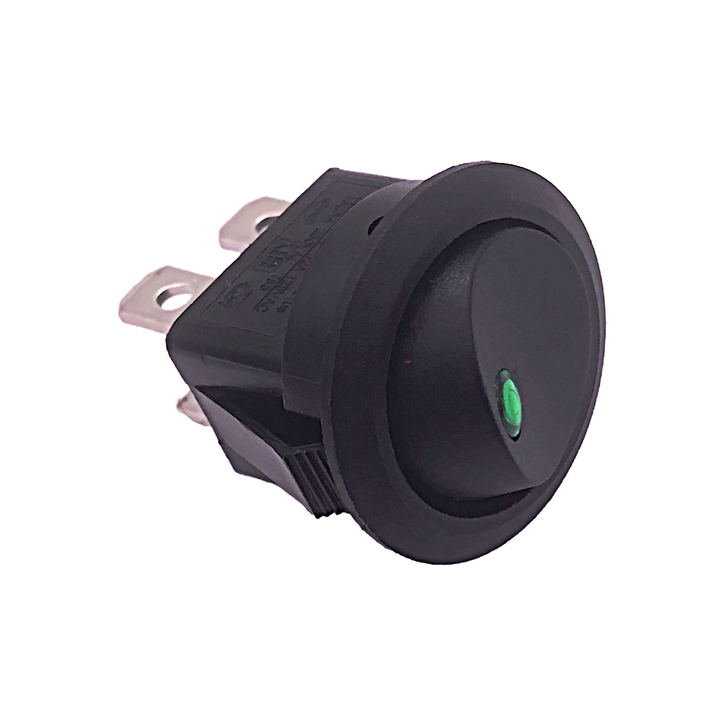 Manufacturer 3 Pin Round Rocker Switch (on)- Off With Led Lamp Round ...