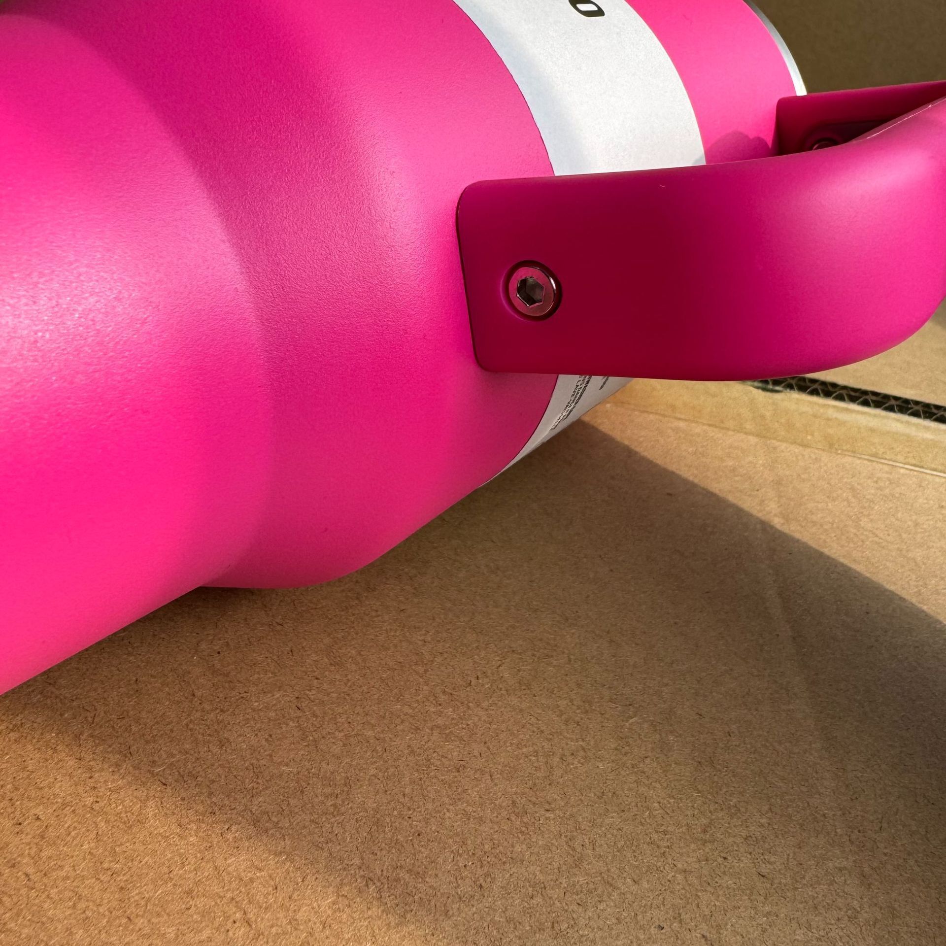 Stanley Cup 40oz 30oz With Handle Pink White Tumbler Valentine's Day