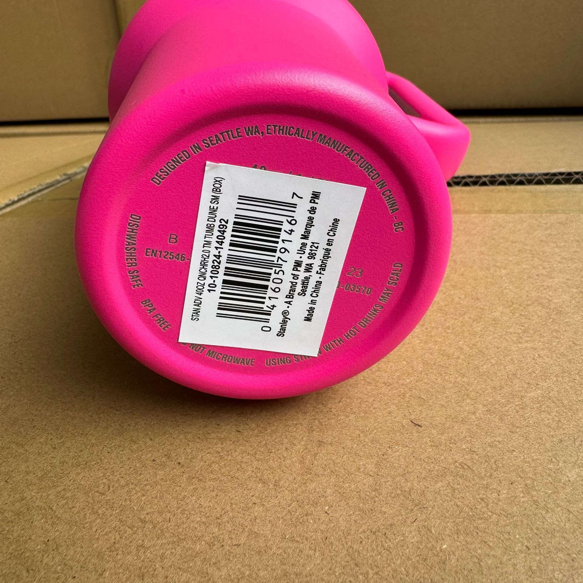 Stanley Cup 40oz 30oz With Handle Pink White Tumbler Valentine's Day