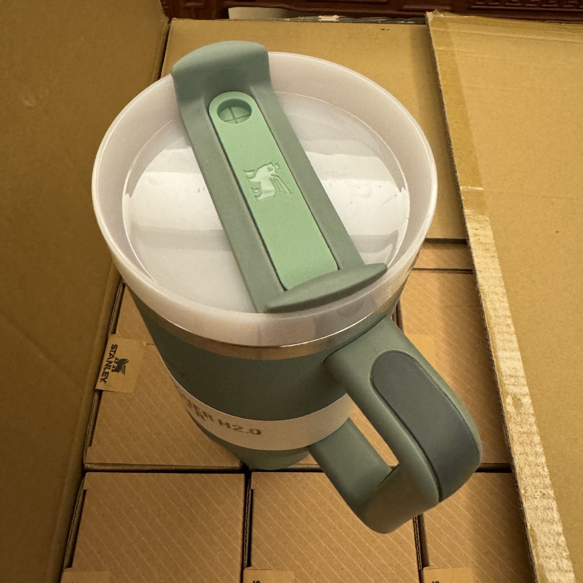 Stanley Cup 40oz 30oz With Handle Pink White Tumbler Valentine's Day