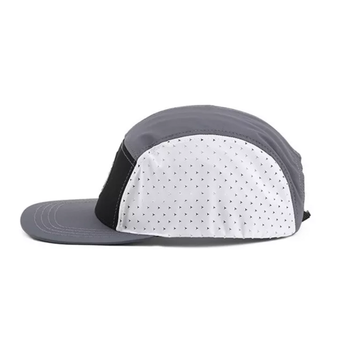 Gorra Snapback de 5 Paneles de Nylon Ligero con Insignia Tejida Personalizada de Alta Calidad y Estilo de Diseñador