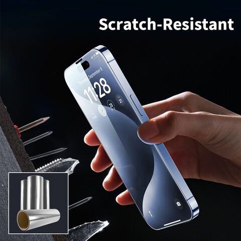 Personalizado Cualquier Tamaño Alta Definición Anti-Huella Digital Scratche Resistencia PVD Anti-Choque Película de Teléfono Móvil