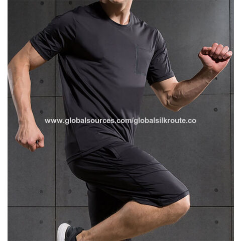 Camisetas y pantalones cortos de entrenamiento para hombre, ropa deportiva de gimnasio sexy y de moda para hombre