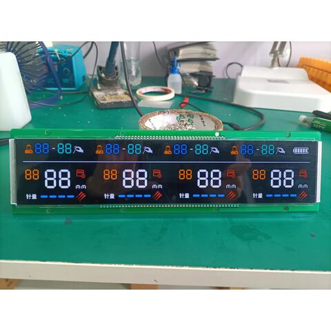 Módulo de Pantalla LCD Monocromo COB Personalizado con Retroiluminación Positiva Negativa TH HTN FSTN VA para Módulos LCD de Segmento