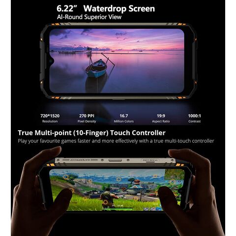 Smartphone Robusto 2024 OEM ODM GT 8GB+256GB MTK G95 Android 12 Celular Smartphone IP68 IP69K Telefone Android Portátil
