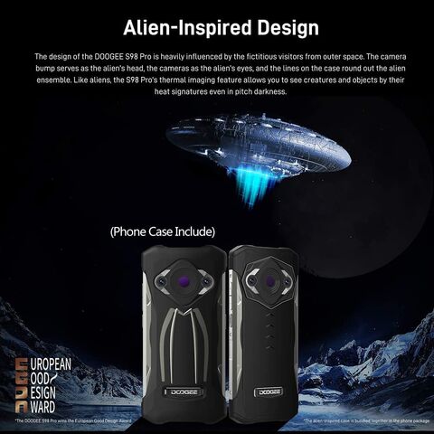 Smartphone Robusto Barato con Cámara Térmica Android 12 MTK G96 8GB+256GB IP68 Impermeable Listo para Enviar