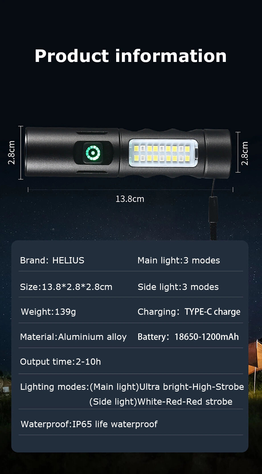 Fixed Led Flashlight Factory Direct High Quality China Wholesale New Fixed Focus Led ...