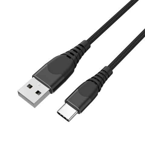USB A auf USB C Kabel 1m Nylon geflochten, Lade-und Daten synchron isation