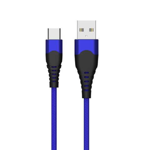 USB A auf USB C Kabel 1m Nylon geflochten, Lade-und Daten synchron isation