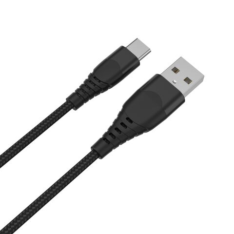 USB A auf USB C Kabel 1m Nylon geflochten, Lade-und Daten synchron isation