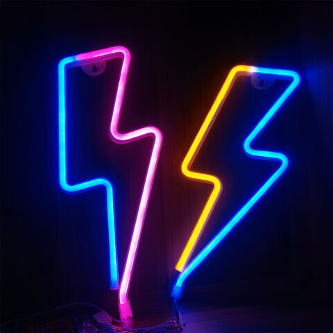 Luz de Neón LED Personalizable en Varios Colores, Base No Incluida JX