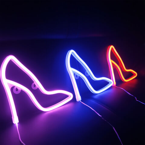 Luz de Neón LED Personalizable en Varios Colores, Base No Incluida JX