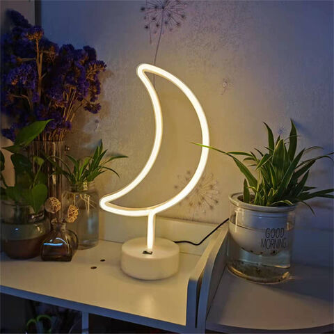 Luz de Neón LED Personalizable en Varios Colores, Base No Incluida JX