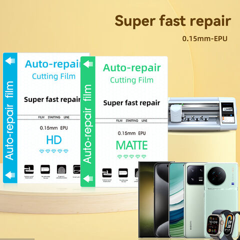 Película de Hidrogel Transparente Auto-Reparadora para Celular Curvo HD Protetores de Tela Cortadores para Samsung S22 Ultra S23 Ultra