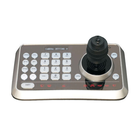 Controlador PTZ 4D VISCA/RS232/485 Mini Robusto Joystick Teclado para segurança móvel, transmissão, conferência. Alta qualidade e serviço pós-venda.