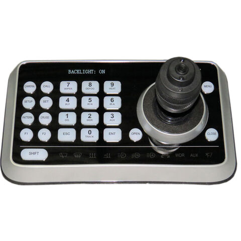 Controlador PTZ 4D VISCA/RS232/485 Mini Robusto Joystick Teclado para segurança móvel, transmissão, conferência. Alta qualidade e serviço pós-venda.