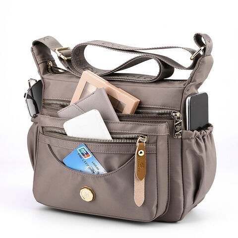 Multi-layer Shoulder Bag Large Capacity Waterproof Nylon
