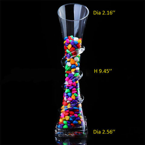 Heißer Verkauf Custom Logo Werbe verdickte Kristallglasvase Hydrokulturvase Zierornamente