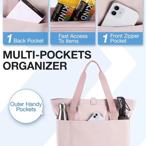 Sac à Vêtements Convertible Rose Pour Femme - 2 En 1 Avec Pochette à Chaussures - Voyage, Sport, Affaires