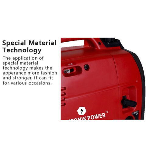 Generador Digital de 4500W de Bajo Consumo, 4 Tiempos, Tipo de Combustible Gasolina, Generador Inverter Portátil Super Silencioso y Ligero para el Hogar