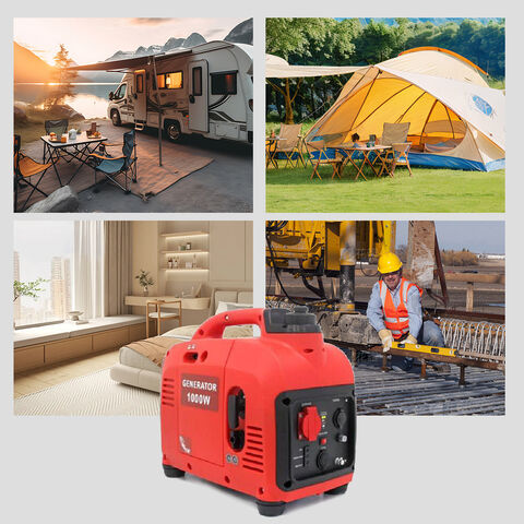 Generador Digital de 4500W de Bajo Consumo, 4 Tiempos, Tipo de Combustible Gasolina, Generador Inverter Portátil Super Silencioso y Ligero para el Hogar