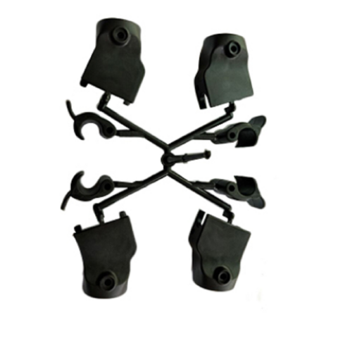 Accesorios dobles del cochecito de Bob de la pieza de los accesorios de la fábrica de la inyección plástica del ODM del OEM