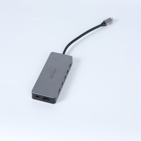Estación de Acoplamiento USB C 11 en 1 con Salida de Monitor 4K, Puerto de Pantalla, Mini Dock para Laptop, Adaptador Multipuerto USB Tipo C, Estación de Acoplamiento PD 87W