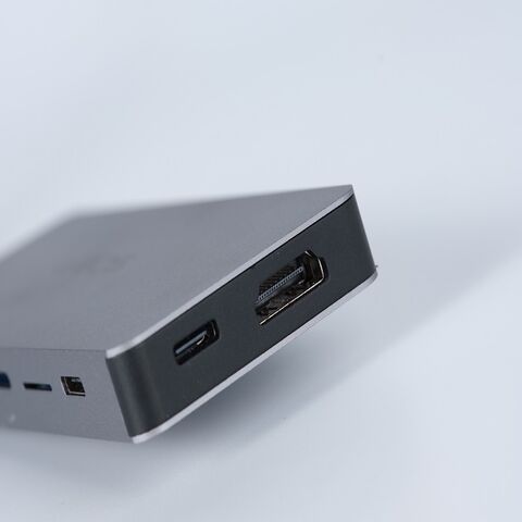 Estación de Acoplamiento USB C 11 en 1 con Salida de Monitor 4K, Puerto de Pantalla, Mini Dock para Laptop, Adaptador Multipuerto USB Tipo C, Estación de Acoplamiento PD 87W