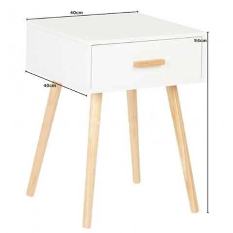 Mesita de Noche Estilo Shabby Chic con Diseño de Alto Estándar