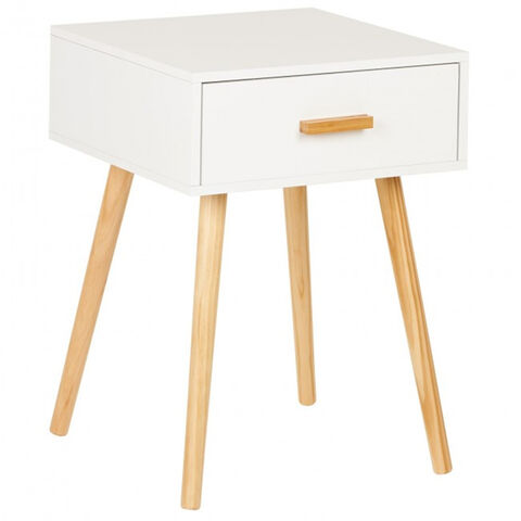 Mesita de Noche Estilo Shabby Chic con Diseño de Alto Estándar