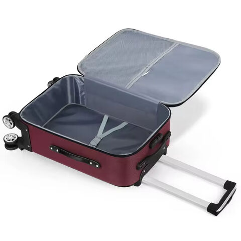 Mala de Cabine Promocional de 20 Polegadas com Rodas Giratórias e Fechadura, Vermelha, Bolsa de Viagem