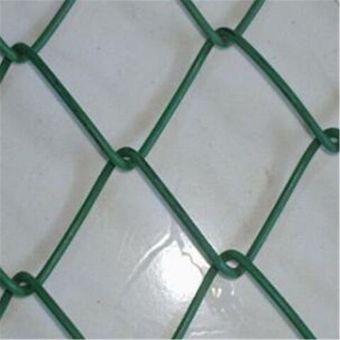 Bem-vindo OEM PVC revestido de malha de diamante cerca de elo de corrente para jardim, fazenda, campo esportivo, forma de losango