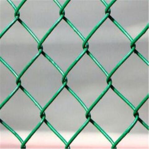 Bem-vindo OEM PVC revestido de malha de diamante cerca de elo de corrente para jardim, fazenda, campo esportivo, forma de losango
